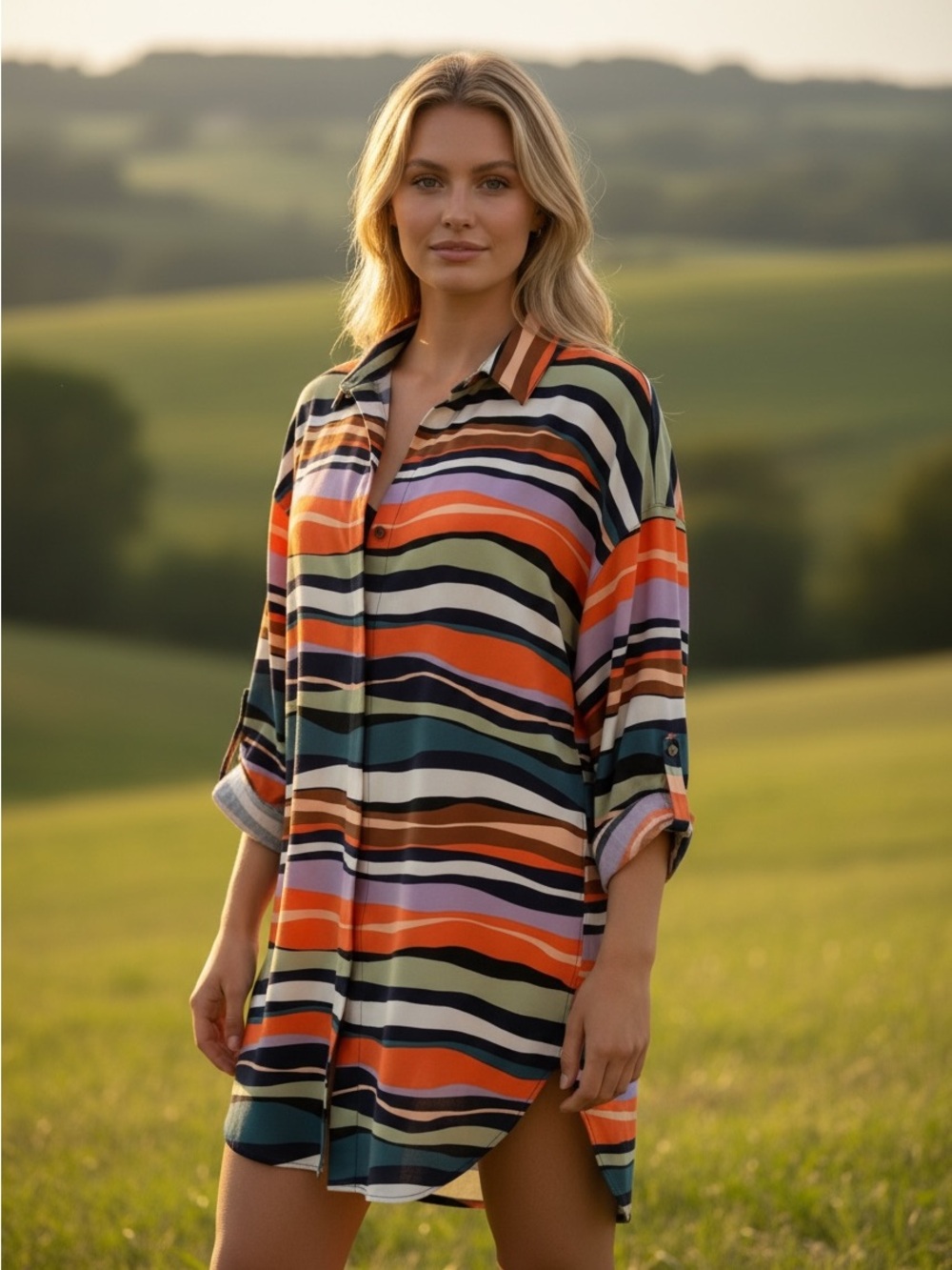 Anne Cole Tunic Swim Coverup size M